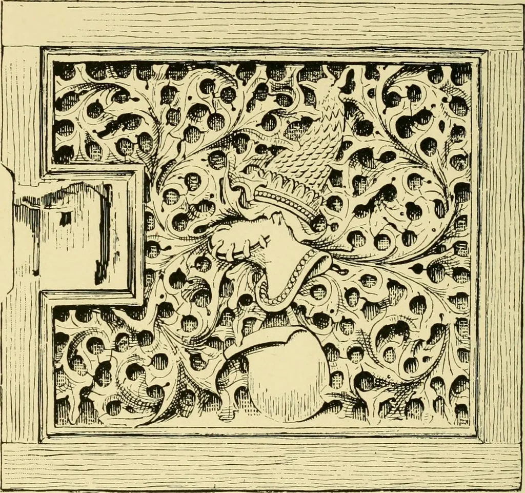 An illustration from Ornament & its application; a book for students, treating in a practical way of the relation of design to material, tools and methods of work, 1904, leaf 131