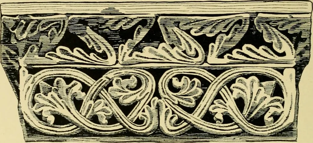 An illustration from Ornament & its application; a book for students, treating in a practical way of the relation of design to material, tools and methods of work, 1904, leaf 133