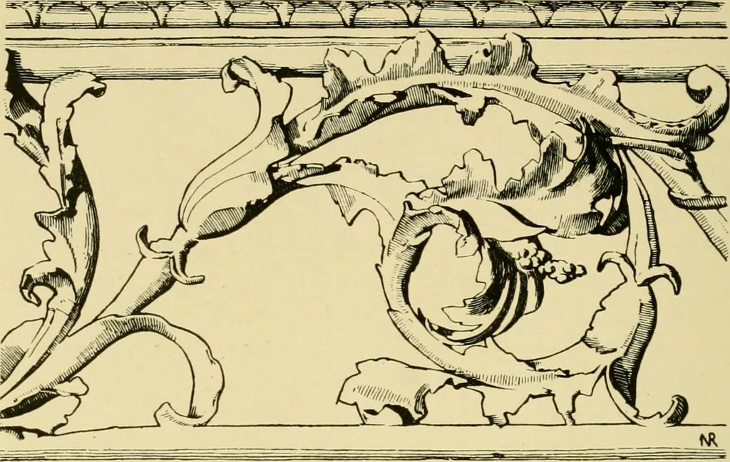 An illustration from Ornament & its application; a book for students, treating in a practical way of the relation of design to material, tools and methods of work, 1904, leaf 141