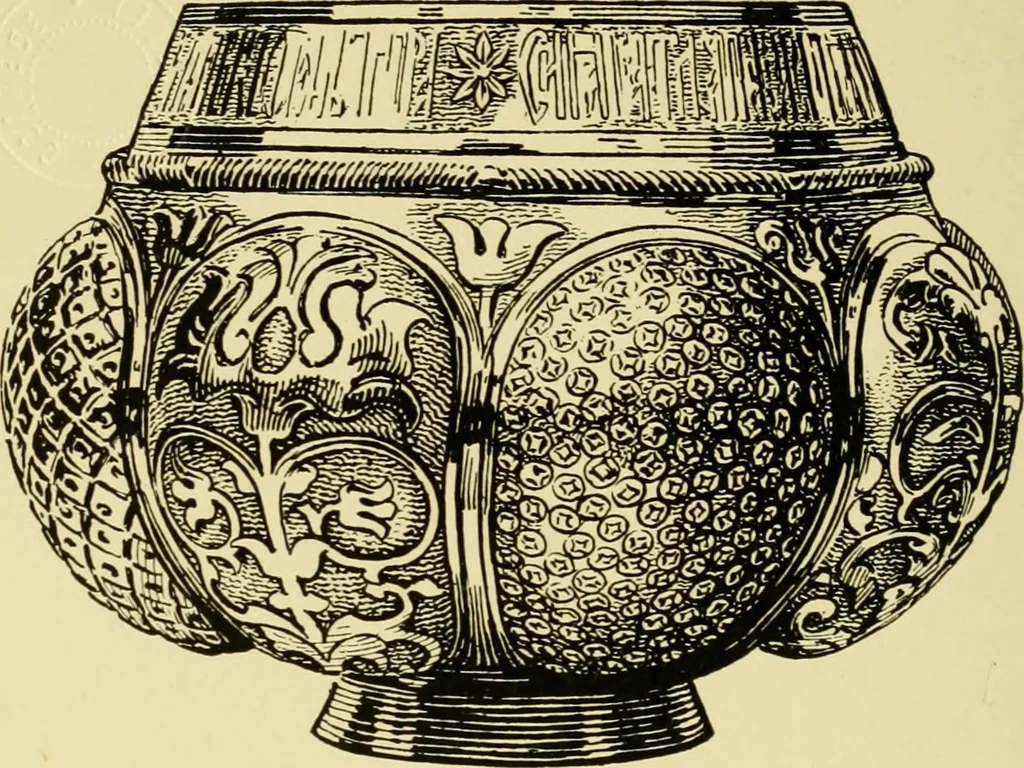 An illustration from Ornament & its application; a book for students, treating in a practical way of the relation of design to material, tools and methods of work, 1904, leaf 149