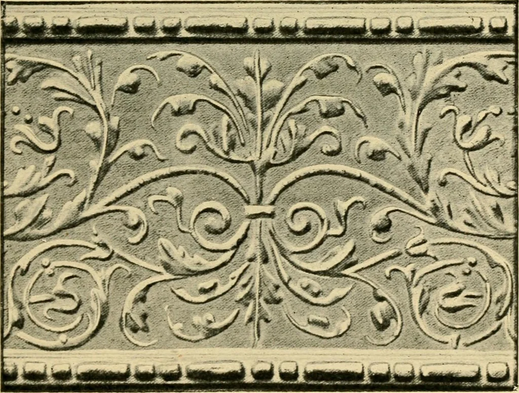 An illustration from Ornament & its application; a book for students, treating in a practical way of the relation of design to material, tools and methods of work, 1904, leaf 154