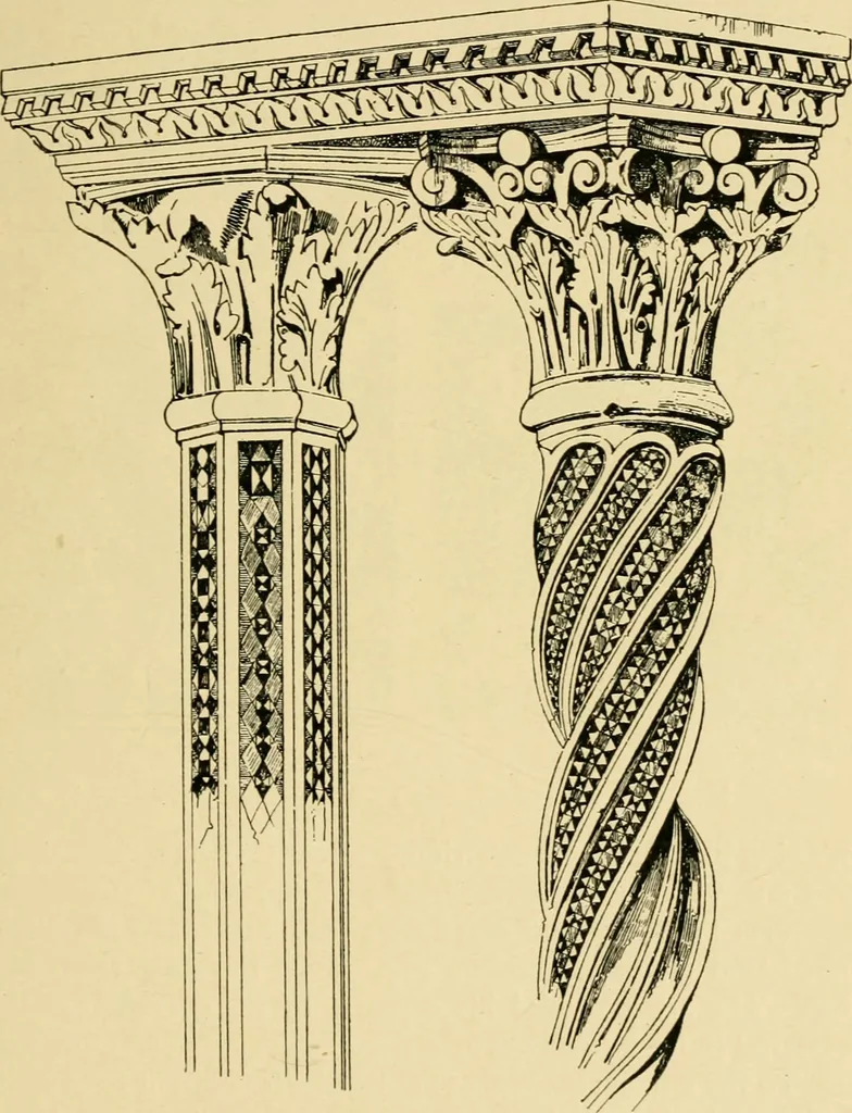 An illustration from Ornament & its application; a book for students, treating in a practical way of the relation of design to material, tools and methods of work, 1904, leaf 158