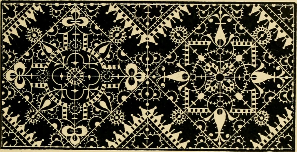 An illustration from Ornament & its application; a book for students, treating in a practical way of the relation of design to material, tools and methods of work, 1904, leaf 164