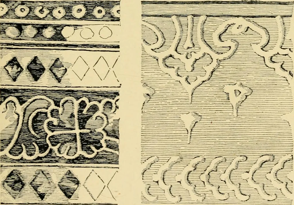 An illustration from Ornament & its application; a book for students, treating in a practical way of the relation of design to material, tools and methods of work, 1904, leaf 184
