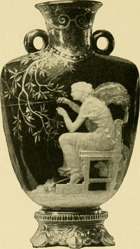 An illustration from Ornament & its application; a book for students, treating in a practical way of the relation of design to material, tools and methods of work, 1904, leaf 189
