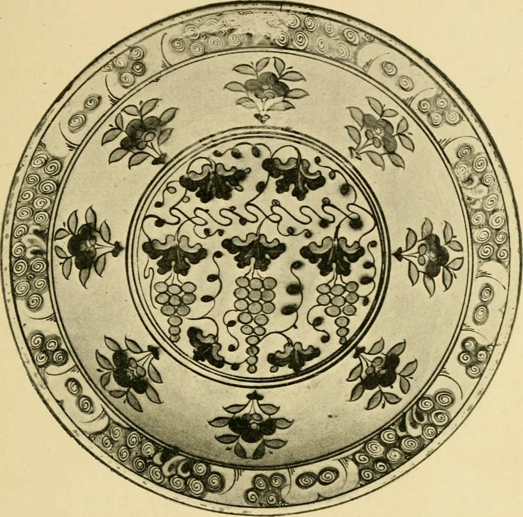 An illustration from Ornament & its application; a book for students, treating in a practical way of the relation of design to material, tools and methods of work, 1904, leaf 190