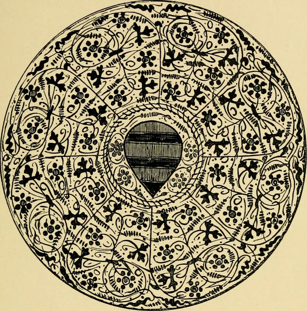 An illustration from Ornament & its application; a book for students, treating in a practical way of the relation of design to material, tools and methods of work, 1904, leaf 192