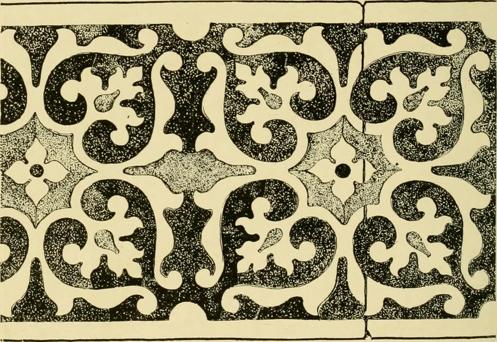 An illustration from Ornament & its application; a book for students, treating in a practical way of the relation of design to material, tools and methods of work, 1904, leaf 199