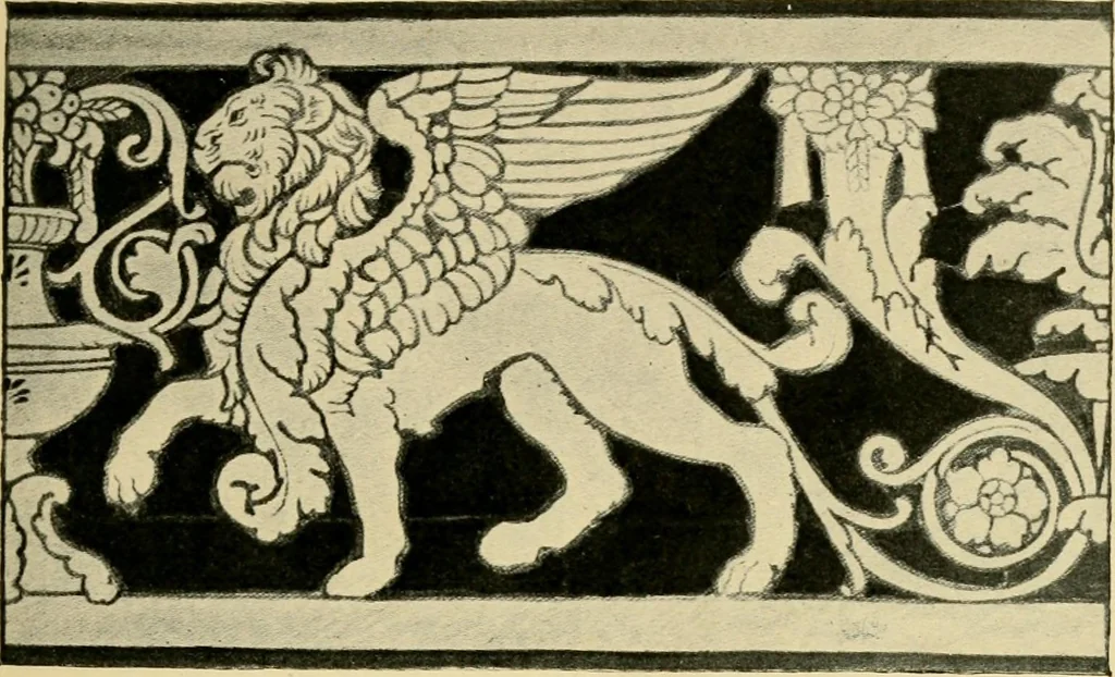 An illustration from Ornament & its application; a book for students, treating in a practical way of the relation of design to material, tools and methods of work, 1904, leaf 200