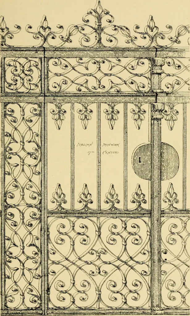 An illustration from Ornament & its application; a book for students, treating in a practical way of the relation of design to material, tools and methods of work, 1904, leaf 204