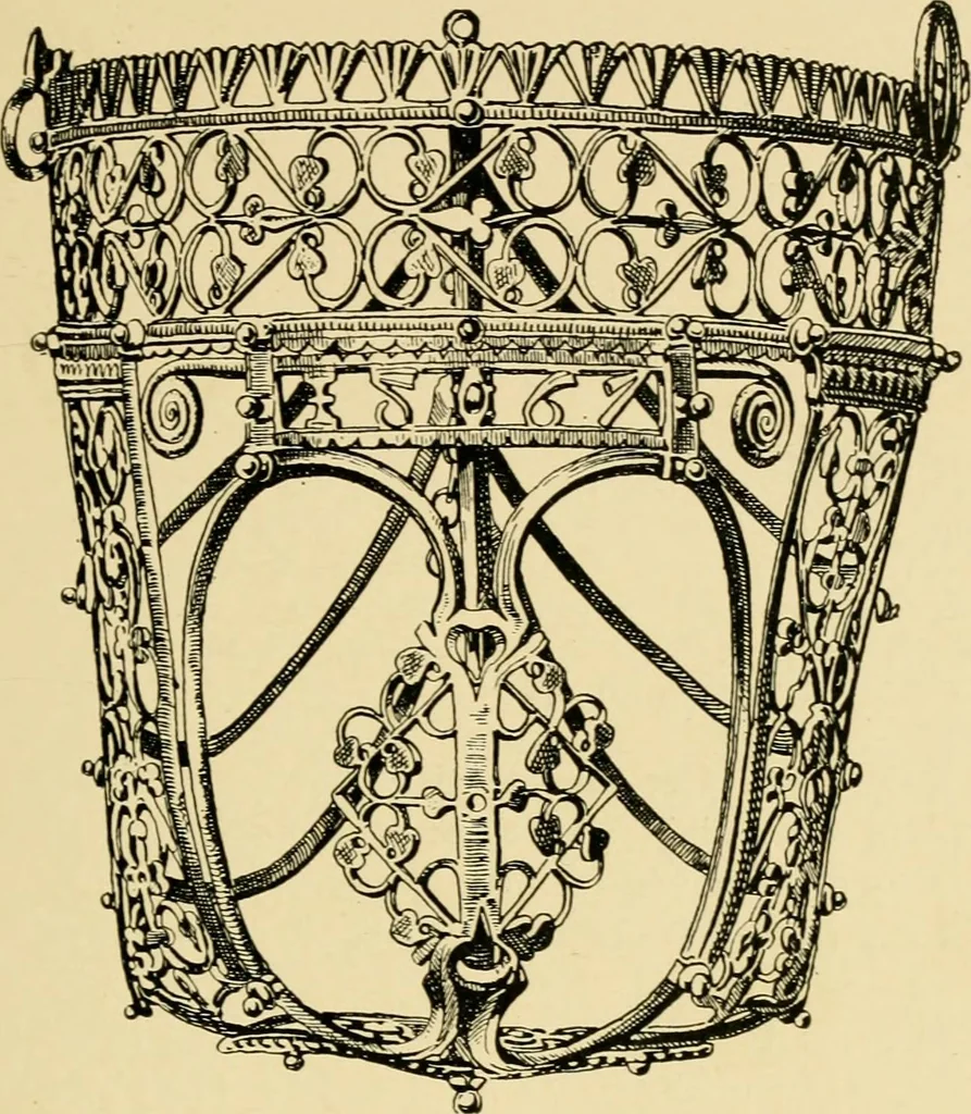An illustration from Ornament & its application; a book for students, treating in a practical way of the relation of design to material, tools and methods of work, 1904, leaf 208