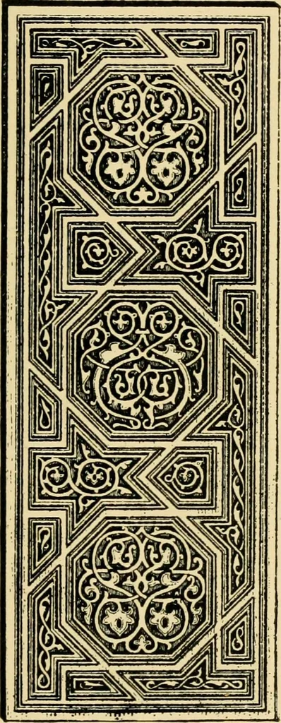 An illustration from Ornament & its application; a book for students, treating in a practical way of the relation of design to material, tools and methods of work, 1904, leaf 210