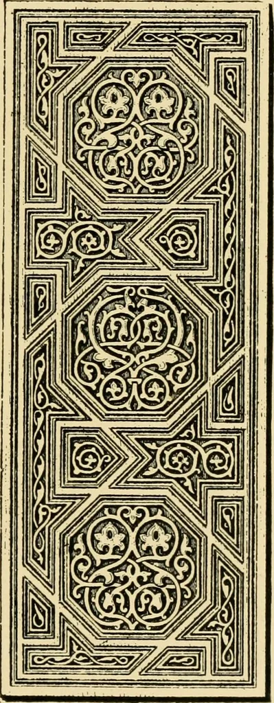 An illustration from Ornament & its application; a book for students, treating in a practical way of the relation of design to material, tools and methods of work, 1904, leaf 210