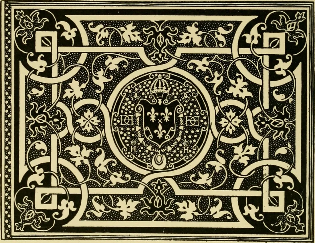 An illustration from Ornament & its application; a book for students, treating in a practical way of the relation of design to material, tools and methods of work, 1904, leaf 213