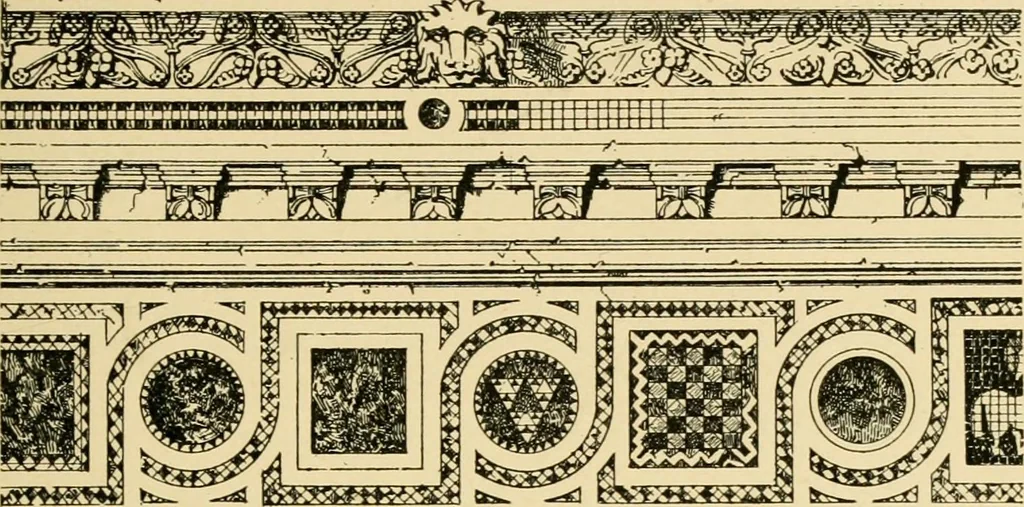 An illustration from Ornament & its application; a book for students, treating in a practical way of the relation of design to material, tools and methods of work, 1904, leaf 216