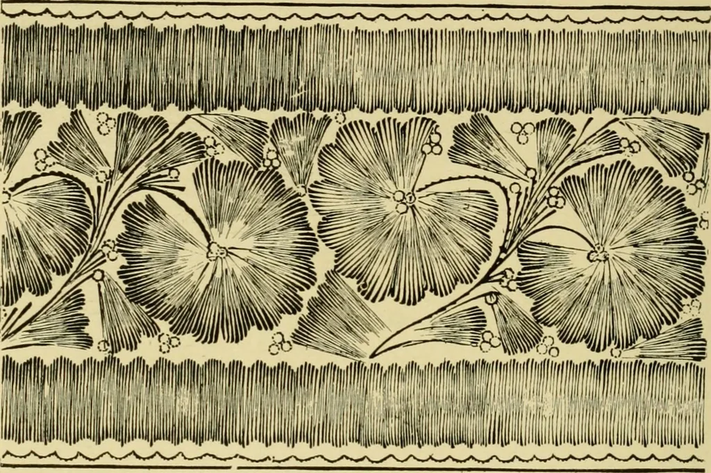 An illustration from Ornament & its application; a book for students, treating in a practical way of the relation of design to material, tools and methods of work, 1904, leaf 221