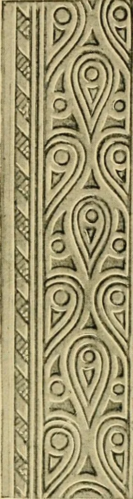 An illustration from Ornament & its application; a book for students, treating in a practical way of the relation of design to material, tools and methods of work, 1904, leaf 222