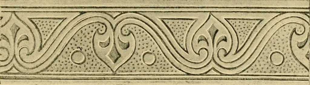 An illustration from Ornament & its application; a book for students, treating in a practical way of the relation of design to material, tools and methods of work, 1904, leaf 222