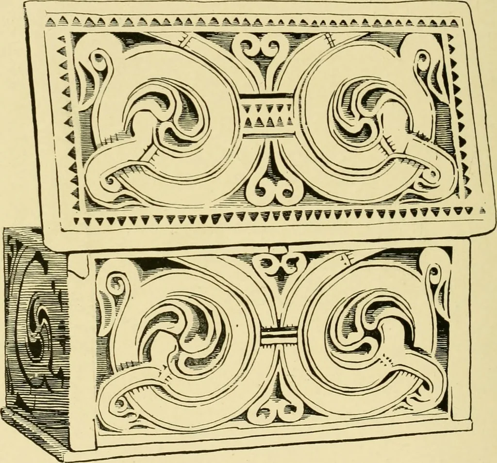 An illustration from Ornament & its application; a book for students, treating in a practical way of the relation of design to material, tools and methods of work, 1904, leaf 225