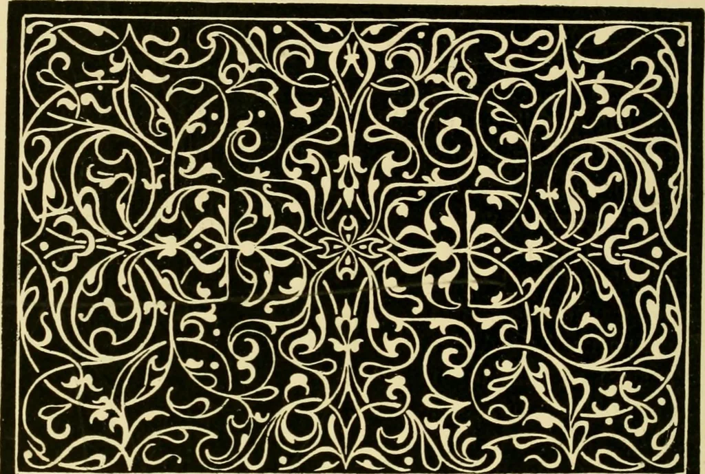 An illustration from Ornament & its application; a book for students, treating in a practical way of the relation of design to material, tools and methods of work, 1904, leaf 227