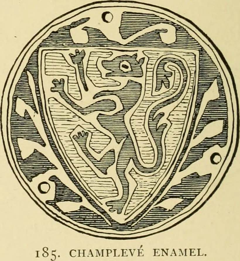 An illustration from Ornament & its application; a book for students, treating in a practical way of the relation of design to material, tools and methods of work, 1904, leaf 229