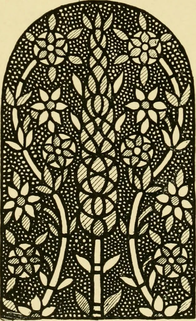 An illustration from Ornament & its application; a book for students, treating in a practical way of the relation of design to material, tools and methods of work, 1904, leaf 235