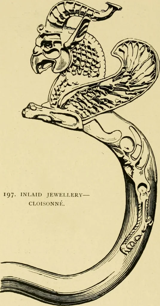 An illustration from Ornament & its application; a book for students, treating in a practical way of the relation of design to material, tools and methods of work, 1904, leaf 237