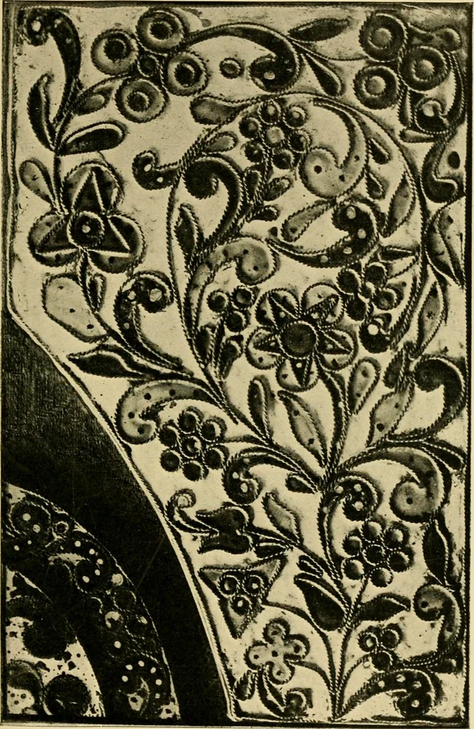 An illustration from Ornament & its application; a book for students, treating in a practical way of the relation of design to material, tools and methods of work, 1904, leaf 238