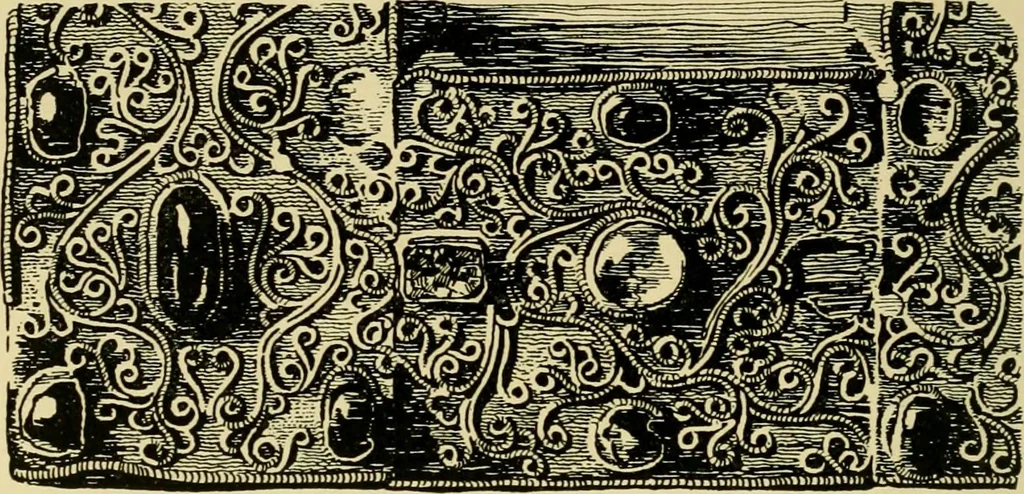 An illustration from Ornament & its application; a book for students, treating in a practical way of the relation of design to material, tools and methods of work, 1904, leaf 239
