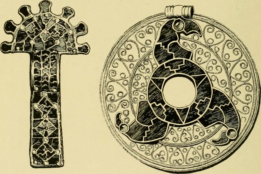 An illustration from Ornament & its application; a book for students, treating in a practical way of the relation of design to material, tools and methods of work, 1904, leaf 239