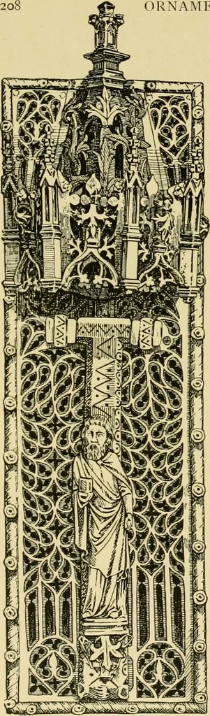 An illustration from Ornament & its application; a book for students, treating in a practical way of the relation of design to material, tools and methods of work, 1904, leaf 245