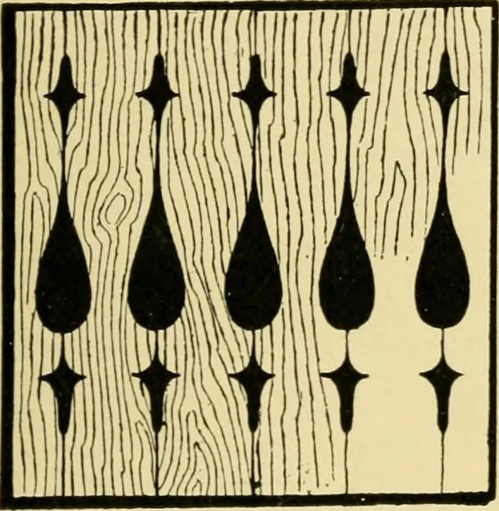 An illustration from Ornament & its application; a book for students, treating in a practical way of the relation of design to material, tools and methods of work, 1904, leaf 246