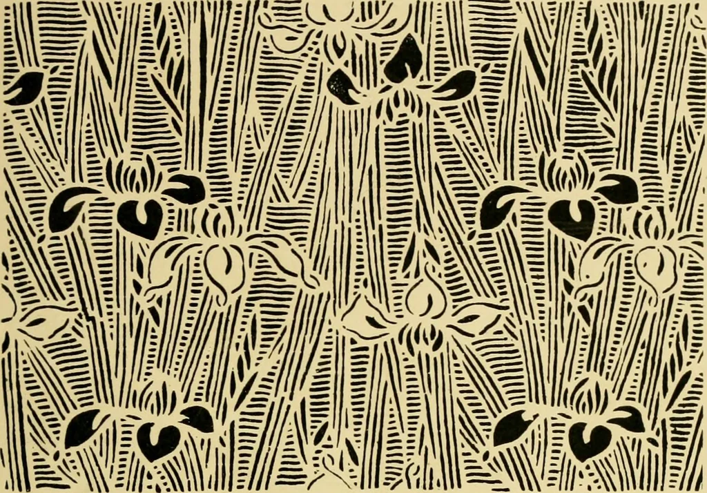 An illustration from Ornament & its application; a book for students, treating in a practical way of the relation of design to material, tools and methods of work, 1904, leaf 250