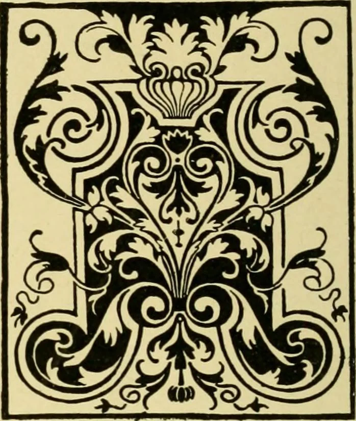 An illustration from Ornament & its application; a book for students, treating in a practical way of the relation of design to material, tools and methods of work, 1904, leaf 255