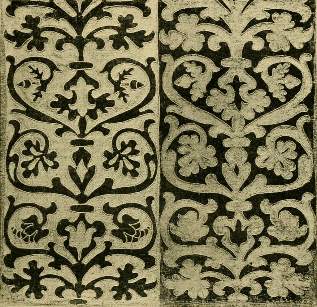 An illustration from Ornament & its application; a book for students, treating in a practical way of the relation of design to material, tools and methods of work, 1904, leaf 256