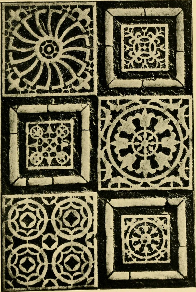 An illustration from Ornament & its application; a book for students, treating in a practical way of the relation of design to material, tools and methods of work, 1904, leaf 258