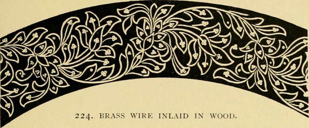 An illustration from Ornament & its application; a book for students, treating in a practical way of the relation of design to material, tools and methods of work, 1904, leaf 260