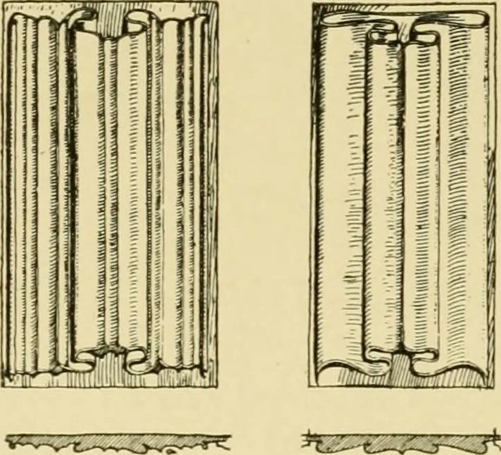 An illustration from Ornament & its application; a book for students, treating in a practical way of the relation of design to material, tools and methods of work, 1904, leaf 279