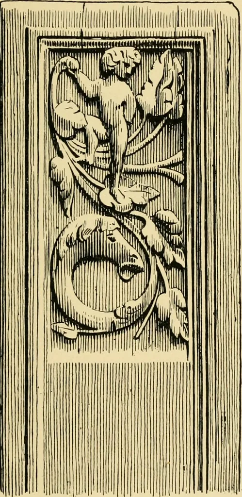 An illustration from Ornament & its application; a book for students, treating in a practical way of the relation of design to material, tools and methods of work, 1904, leaf 280
