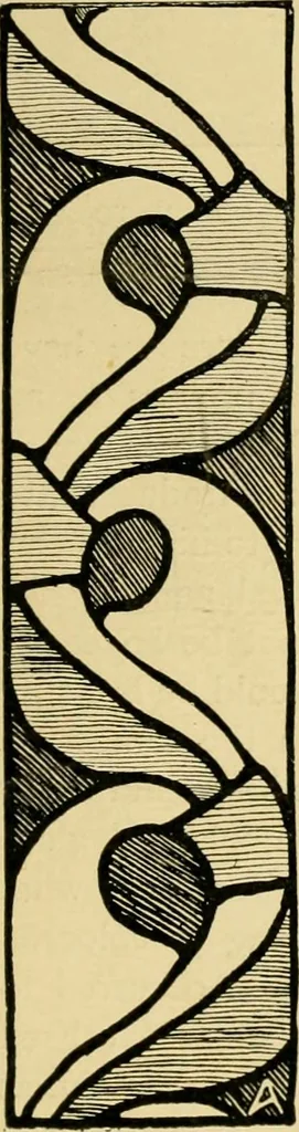 An illustration from Ornament & its application; a book for students, treating in a practical way of the relation of design to material, tools and methods of work, 1904, leaf 286