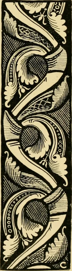An illustration from Ornament & its application; a book for students, treating in a practical way of the relation of design to material, tools and methods of work, 1904, leaf 286
