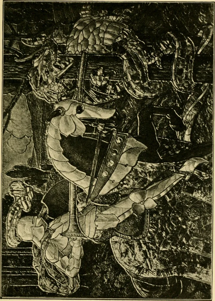 An illustration from Ornament & its application; a book for students, treating in a practical way of the relation of design to material, tools and methods of work, 1904, leaf 292