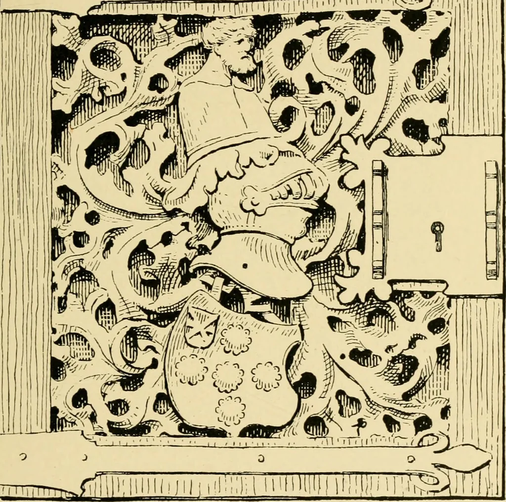 An illustration from Ornament & its application; a book for students, treating in a practical way of the relation of design to material, tools and methods of work, 1904, leaf 308