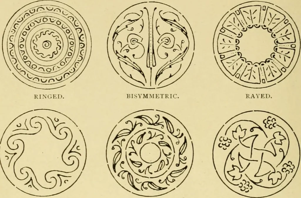 An illustration from Ornament & its application; a book for students, treating in a practical way of the relation of design to material, tools and methods of work, 1904, leaf 313