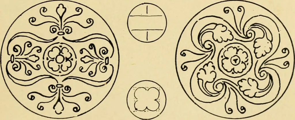 An illustration from Ornament & its application; a book for students, treating in a practical way of the relation of design to material, tools and methods of work, 1904, leaf 314