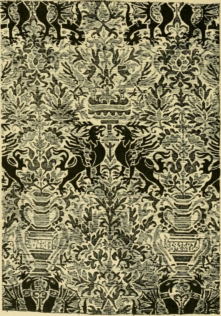 An illustration from Ornament & its application; a book for students, treating in a practical way of the relation of design to material, tools and methods of work, 1904, leaf 323