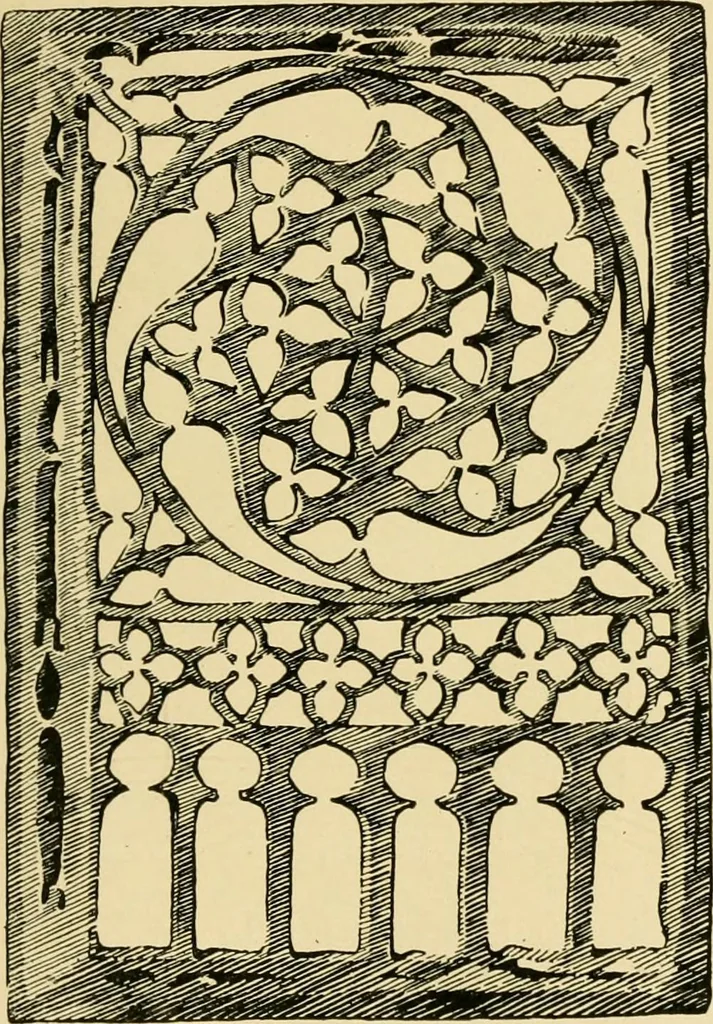 An illustration from Ornament & its application; a book for students, treating in a practical way of the relation of design to material, tools and methods of work, 1904, leaf 338