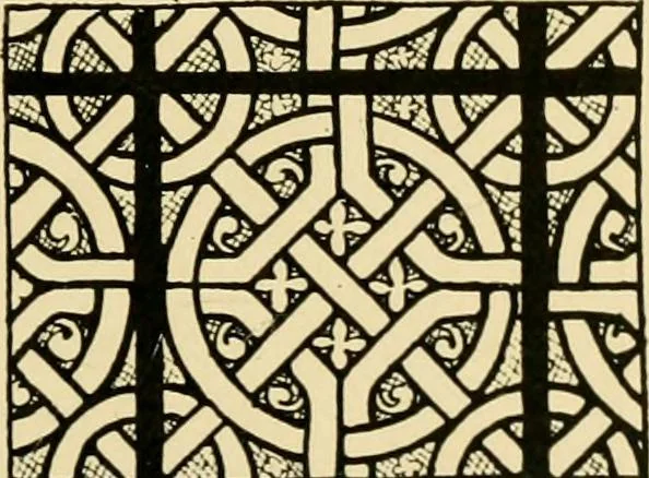 An illustration from Ornament & its application; a book for students, treating in a practical way of the relation of design to material, tools and methods of work, 1904, leaf 342