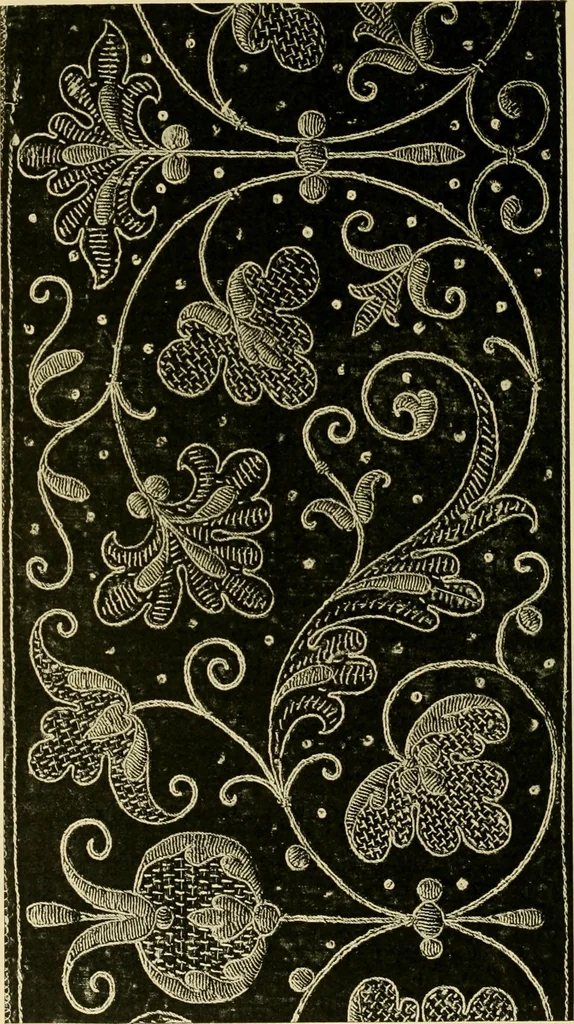 An illustration from Ornament & its application; a book for students, treating in a practical way of the relation of design to material, tools and methods of work, 1904, leaf 345