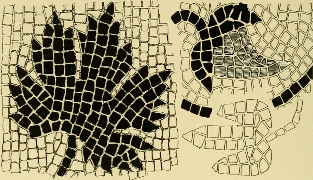 An illustration from Ornament & its application; a book for students, treating in a practical way of the relation of design to material, tools and methods of work, 1904, leaf 45